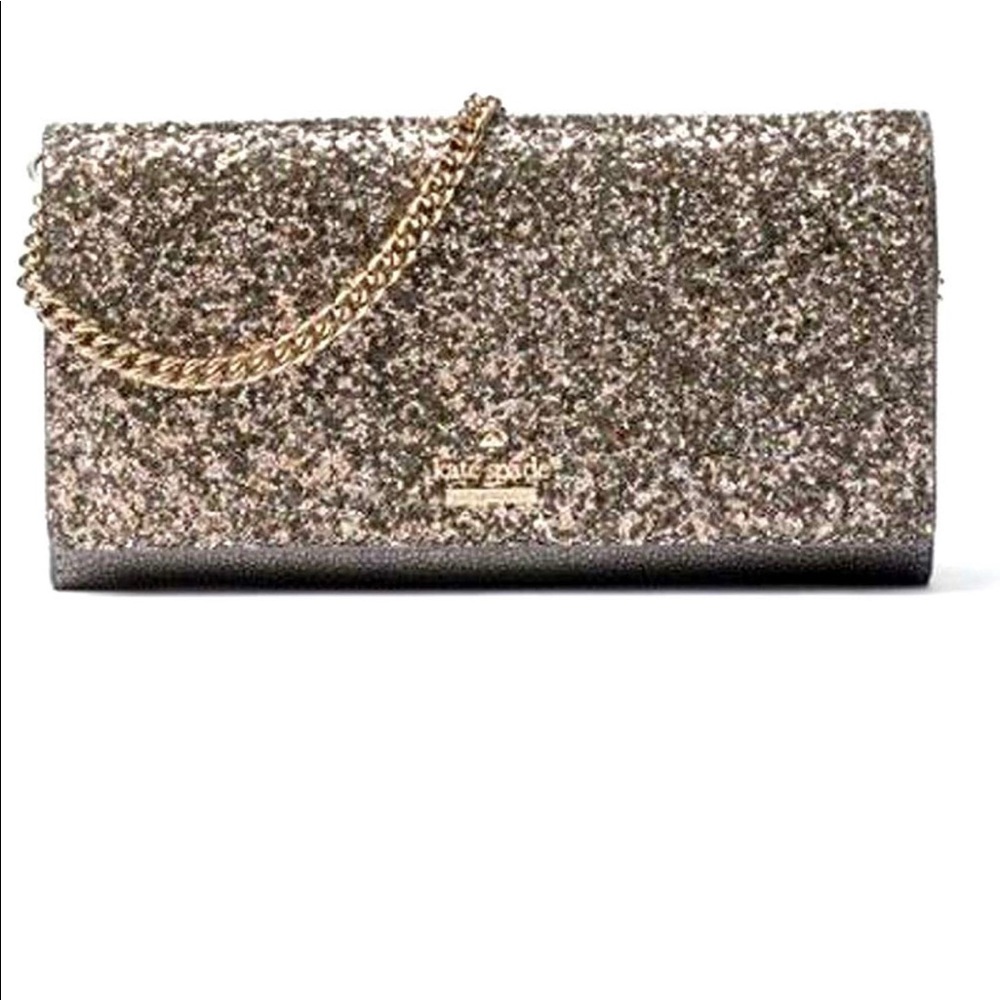 Kate Spade Laurel Way Glitter Evening Clutch Bag